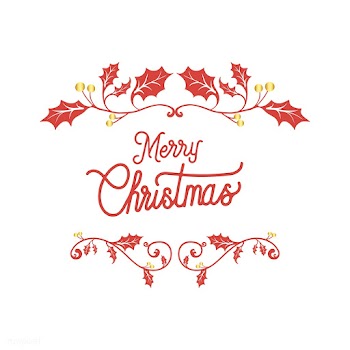 Merry Christmas badge design vector | Free stock vector - 494367