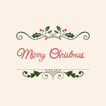 Merry Christmas badge design vector | Free stock vector - 494368
