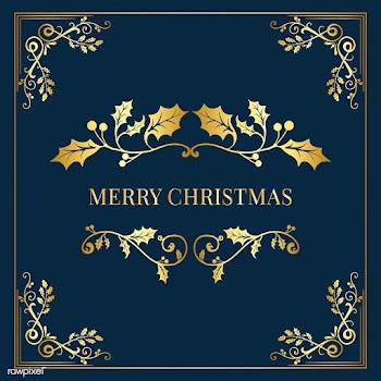 Merry Christmas badge design vector | Free stock vector - 494374