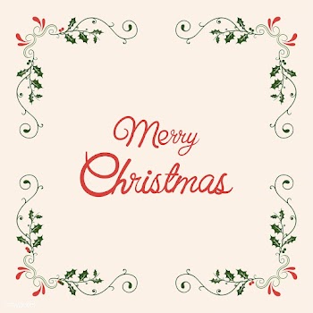 Merry Christmas badge design vector | Free stock vector - 494377