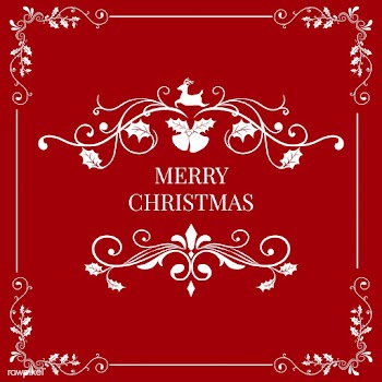 Merry Christmas badge design vector | Free stock vector - 494386