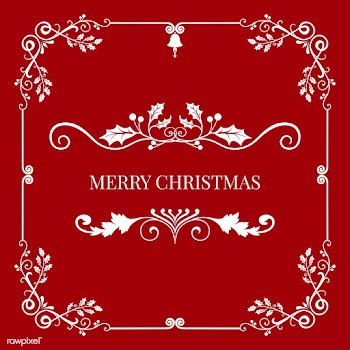 Merry Christmas badge design vector | Free stock vector - 494390