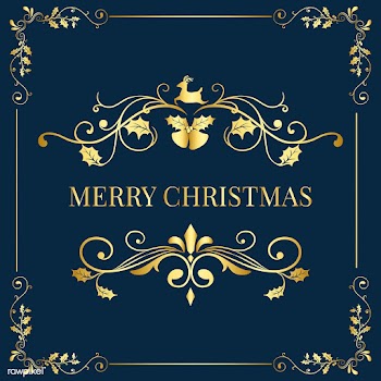Merry Christmas badge design vector | Free stock vector - 494396