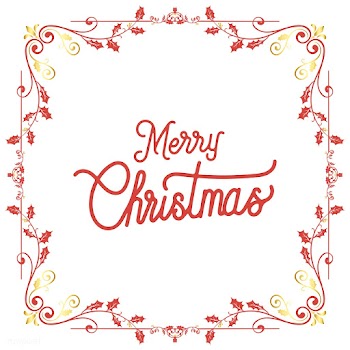 Merry Christmas badge design vector | Free stock vector - 494397