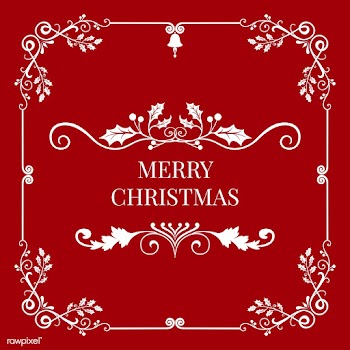 Merry Christmas badge design vector | Free stock vector - 494408