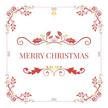 Merry Christmas badge design vector | Free stock vector - 494410