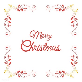 Merry Christmas badge design vector | Free stock vector - 494411