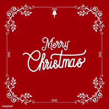 Merry Christmas badge design vector | Free stock vector - 494418