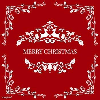 Merry Christmas badge design vector | Free stock vector - 494423