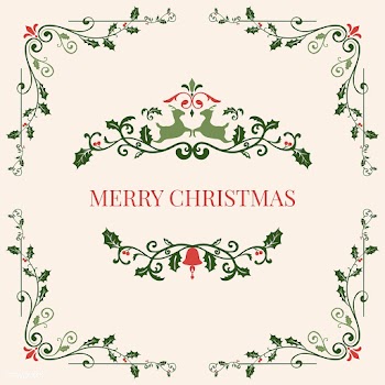 Merry Christmas badge design vector | Free stock vector - 494425