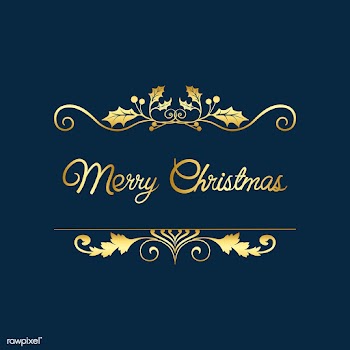 Merry Christmas badge design vector | Free stock vector - 494429
