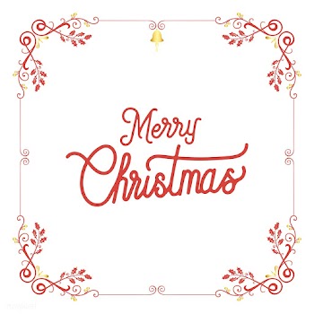 Merry Christmas badge design vector | Free stock vector - 494434