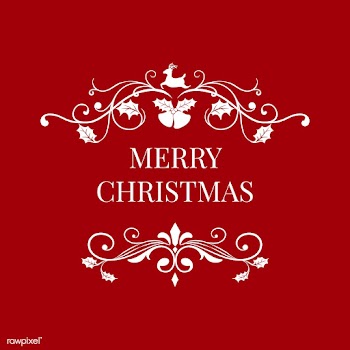 Merry Christmas badge design vector | Free stock vector - 494444