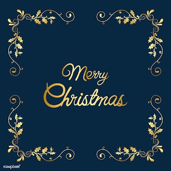 Merry Christmas badge design vector | Free stock vector - 494466