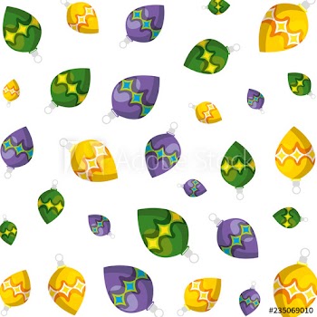 merry christmas balls decorative pattern