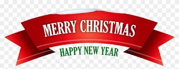 Merry Christmas Banner Clip Art Medium Size - Graphic Design