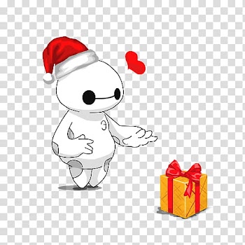 Merry Christmas Baymax! transparent background PNG clipart