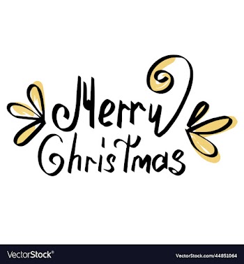 merry christmas beautiful black inscription with
