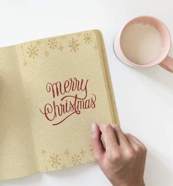 Merry Christmas Book Page