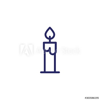 merry christmas candles icon
