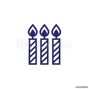 merry christmas candles icon
