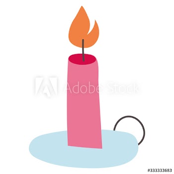 merry christmas candles icon