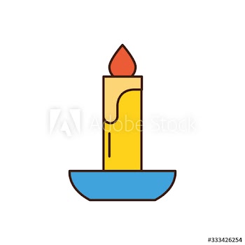 merry christmas candles icon
