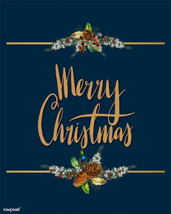 Merry Christmas card vector | Free stock vector - 518631