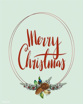 Merry Christmas card vector | Free stock vector - 518654