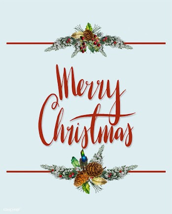 Merry Christmas card vector | Free stock vector - 518658