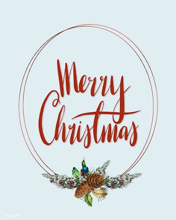 Merry Christmas card vector | Free stock vector - 518667