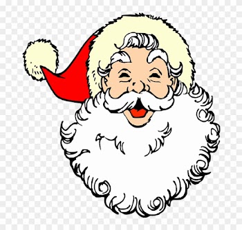 Merry Christmas Clipart 11, - Sequin African Santa Claus Shower Curtain