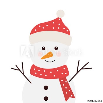 merry christmas cute snowman character design