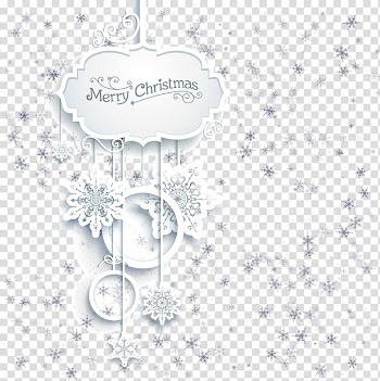 Merry christmas decor illustration, Hanging Christmas card frame element transparent background PNG clipart