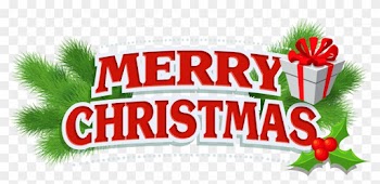 Merry Christmas Decor With Gift Png Clipart - Merry Christmas Text Png