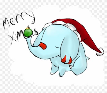 Merry Christmas From Phanpy By Kat The Piplup - Christmas Phanpy