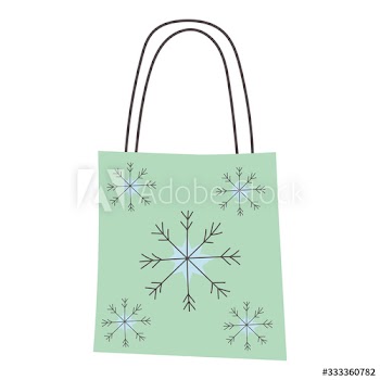 merry christmas gift bag icon
