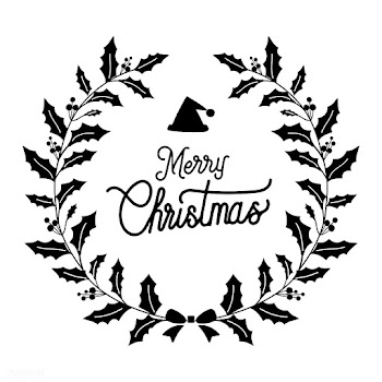 Merry Christmas greeting badge vector | Free stock vector - 494227