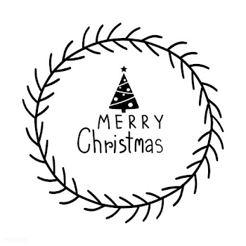 Merry Christmas greeting badge vector | Free stock vector - 494330