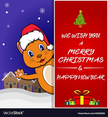 merry christmas greeting card flyer invitation