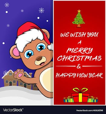 merry christmas greeting card flyer invitation
