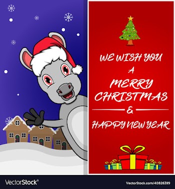 merry christmas greeting card flyer invitation