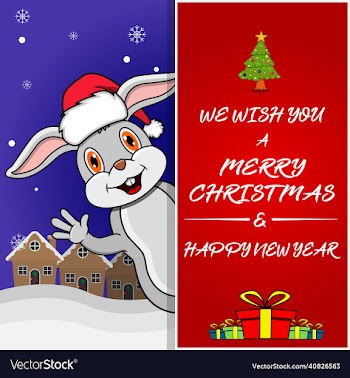merry christmas greeting card flyer invitation
