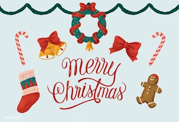 Merry Christmas hand drawn card | Free stock vector - 488782