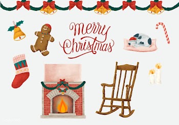 Merry Christmas hand drawn card | Free stock vector - 488828