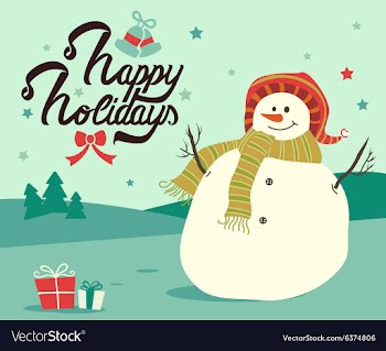 Merry Christmas Happy holidays design vector image