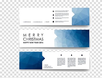 Merry Christmas Happy New Year 2016 , Web banner Logo Advertising Euclidean , Color banners material transparent background PNG clipart
