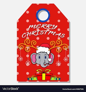 merry christmas happy new year hand drawn label