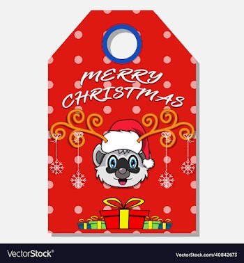merry christmas happy new year hand drawn label