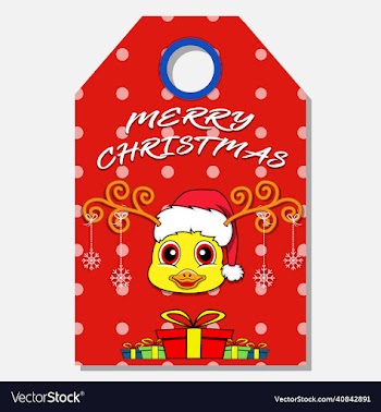 merry christmas happy new year hand drawn label